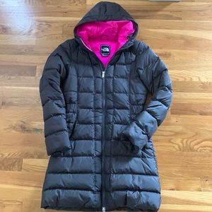 The North Face Gotham Parka- Grey with Pink interior